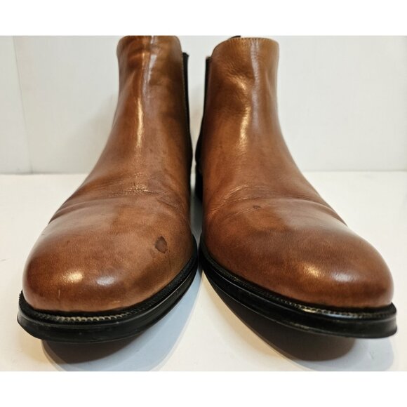 Men’s Kenneth Cole Brown Leather Chelsea Boots Men’s 7.5 - Picture 6 of 12